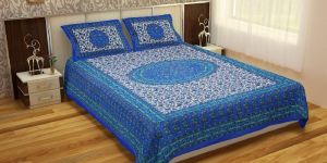 Sanganeri Print Bed Sheets