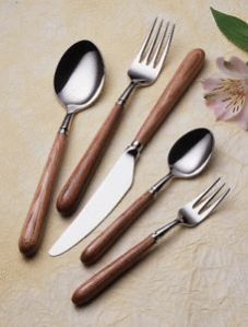 Wooden Handle Cutlery Set