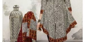 Printed Cotton Suit Material with Cotton Dupatta