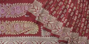 Baluchari Printed Tussar Saree