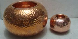 Copper Tea Light Candle Holder