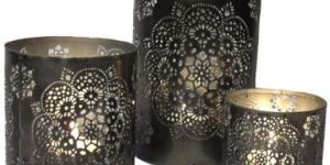 Iron Tea Light Candle Holders
