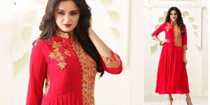 Designer Long Embroidered Kurtis