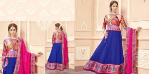 Manipuri Design Cotton Anarkali Suit