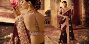 Pure Satin Silk Designer Saree