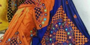 Kachchi Work Handloom Cotton Silk Sarees