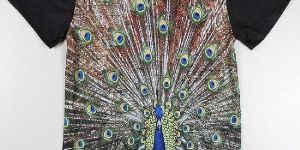 Mens Embroidered Round Neck T-Shirts