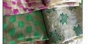 Glitter Tissue Jacquard Fabric