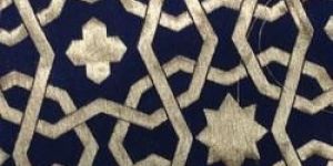 Star Printed Taffeta Silk Jacquard Fabric