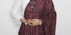 Maroon & Grey Striped Hand Woven Pashmina Stole