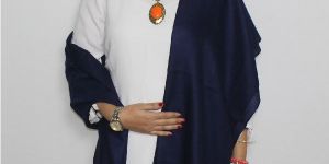 Navy Blue Colored Handwoven Pashmina Stole