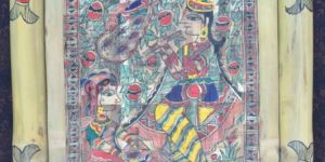 Madhubani Painting on Bamboo Sheet