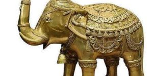 Brass Elephant Statue