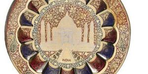 Brass Taj Mahal Wall Plate
