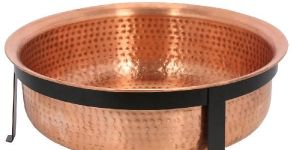 Hammered Copper Fire Pit