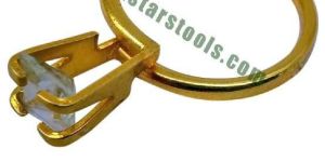 GOLD TYPE STONE HOLDER RING - Stone Holder