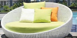 Decorative Large Pool Side Bed With Cushion & Pillow