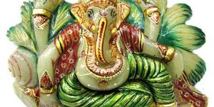 Gemstone Ganesha Statue