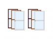 Plain Aluminum Bathroom Doors