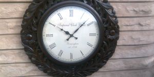 Wooden Carving Wall Clock R-0952