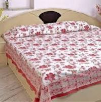 Cotton Double Screen Printed Bed Sheets