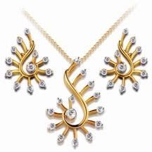 Gold Plated Pendant Set