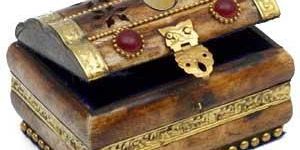 Bone Brass Jewelry Box