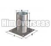 Round Ground Pole Plates