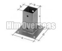 Square Ground Pole Plates