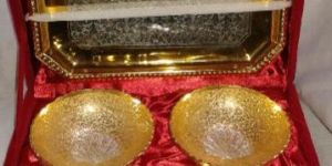 PEACOCK BOWL SET ( TWO TONE )