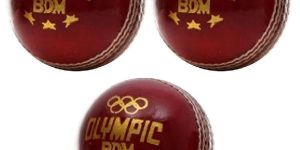 BDM Olympic Leather Cricket Ball 3 Ball Set