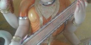 Marble Saraswati Mata Statue
