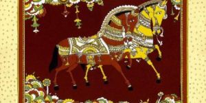 Rollicking Royal Mounts Art Prints on Silk