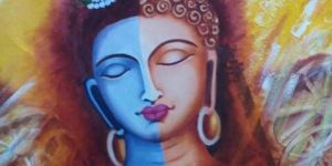 Vishnu Face Oil Painting