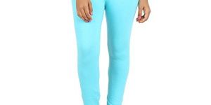 Aqua Green Cotton Lycra Leggings