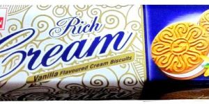 Rich Cream Vanilla Sandwich Biscuits
