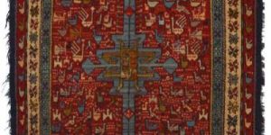 Rouge Moroccan  Kilim Rug