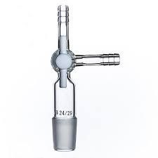 NARAYANI Cone Adapter with PTFE T Type Stopcock