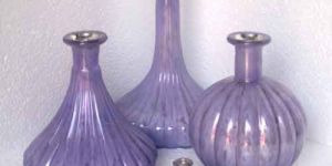 Glass Hurricane Candle Holder