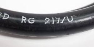 RG 217 Coaxial Cable Double Shielded with Black Jacket