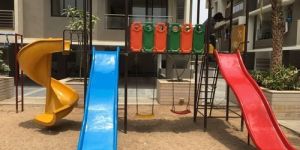 Double Wave Slide with Mini House