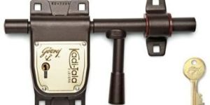 275 Mm Texture Brown Godrej Locks Kadi Tala