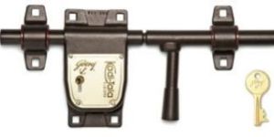 275 Mm Texture Brown Godrej Locks Kadi Tala