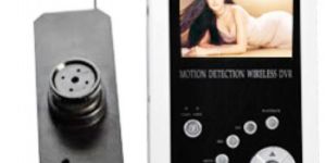 Spy Wireless Video Button Camera