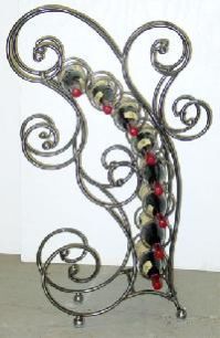 Wrought Iron Wine Rack