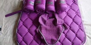 Horse Matching Saddle Pad Set