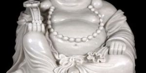 Marble Laughing Buddha Statue