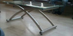 Stainless Steel Glass Table