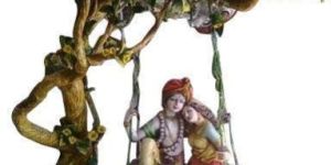 Fiberglass Radha Krishna Sculpture