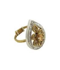 Pear Shaped Cocktail Finger Ring